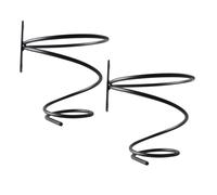 NUOBESTY 2 pezzi Porta Bottiglie da Parete Moderno in Metallo Nero Organizer Sospeso per Bottiglie di Vino Rosso Supporto Robusto e Facile da Installare per Esposizione Casa e Vineria