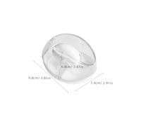 NUOBESTY 2 Pezzi Porta Clip Di Carta Magnetica Organizzatore Del Banco Di Scuola Accessorio Per La Scrivania Dell'ufficio Organizzatore Di Forniture Per Ufficio White ，hips