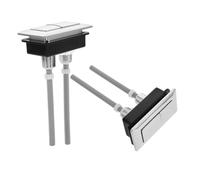 NUOBESTY 2 pezzi Pulsante Scarico Doppia Pressione per Serbatoio Wc Ricambio per Accessori Elegante e Funzionalità Ottimale per Controllo