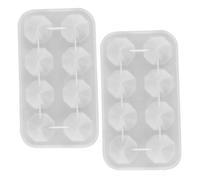 NUOBESTY 2 Pezzi Silicone Casting Moulds For Diy Faceted Gemstone Resin Jewelry Making Durable Reusable Handmade Moulds For Crystal Home Decor And Crafting