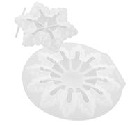 NUOBESTY 2 Pezzi Stampo Silicone per Resina Forma Fiocco Flessibile e Leggero per Decorazioni Natalizie Fai da Te Adatto Resina Epossidica Cera e Saponi per Artigianali e Decorazioni