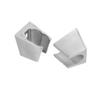 NUOBESTY 2 pezzi Supporto Doccia da Parete in Acciaio Inossidabile Staffa per Soffione Mano Organizzatore Bagno Resistente alla Ruggine Installazione Facile e Design Moderno