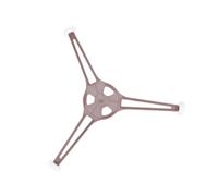 NUOBESTY 2 pezzi Supporto per Piatto Girevole Microonde Staffa in Resistente per Vassoio in Vetro Compatibile con Forno Microonde Domestico Facile da Installare e Pulire Colore Caffè