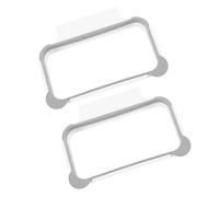 NUOBESTY 2 Pezzi Supporto Sacco Spazzatura da Cuc in in Plastica | Sportello e Sotto Lavello, Sostituzione Rapida del Sacco, Stile Moderno e Linee Pulite, Colore Bianco