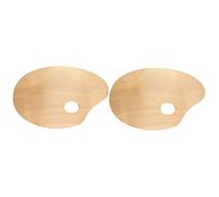 NUOBESTY 2 Pz Legna Pallet per la Pittura Pallet di Vernice Padella Oggetti di Scena per la Decorazione Pittura a Olio tavolozza di Colori ad Olio Forniture d'Arte Tavolozza pittorica bambù