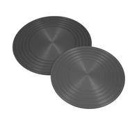 NUOBESTY 2 Pz Piastra Conduttrice Di Calore Per Stufa a Gas Diffusore Per Fornelli a Gas Base Diffusore Disco Convertitore Piano Cottura a Induzione Fornello Elettrico Alluminio Black
