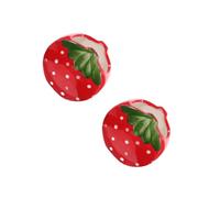 NUOBESTY 2 Pz Portapenne in Ceramica Per Fragole Fermo Sigillante Etichetta Lattina Positivo Regola Gabbia Per Pappagalli Media Legno Duro Amaca Per Riporre Animali Imbalsamati Asta Rosso