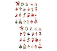 NUOBESTY 2 Set Accessori Per Addobbi Natalizi Decorazioni Natalizie Ghirlanda Natale Ornamenti Ciondoli Di Perline Arredamento Mini Addobbi Natalizi Gioielli Con Ciondolo Lega 23 Pezzi * 2