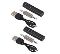 NUOBESTY 2 Set Adattatore Audio Wireless Professionale per Auto Ricevitori per Computer Facile Usare Compatto con Bassa Tensione per Cuffie e Altoparlanti
