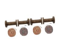 NUOBESTY 2 Set Bobina Cravatta di Lino Cerato Creatore da Ricamo Supporto Accessori per Punti Tintura Attrezzatura Bobine di di Tappezzeria Forniture Cotone