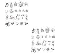 NUOBESTY 2 Set Ciondolo Pendente in Lega Di Halloween Forniture Di Gioielli Unici Ciondolo Squisito Forniture Ciondolo Creativo Ciondoli Di Halloween in Argento Sterling Silver 24 Pezzi * 2