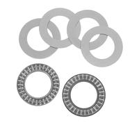NUOBESTY 2 Set Cuscinetto a Rulli Assiali in Metallo per Cuscinetti 4.30x4.30x0.20cm, Supporto di Lavorazione di Precisione e Versatilità Compatta per Attrezzature Industriali e Robot