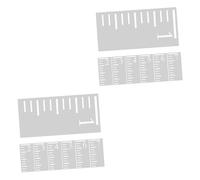 NUOBESTY 2 Set Di Righelli Per La Misurazione Dell'altezza Dei Bambini - Stencil Per Grafico Di Crescita Con in Plastica Per Parete 7 Pezzi * 2