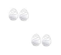 NUOBESTY 2 Set Fustellatura Morire Muffa Taglio Forme Fustellate Scrapbooking Fustellati Stampo per Tagliare L'uovo di Pasqua Modello di Fustelle Silver Acciaio al Carbonio 2 Pezzi * 2