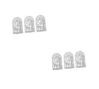 NUOBESTY 2 Set Halloween Fustellato Taglierino Circolare Morire Perforatore Tagliare Muore Perforatrice Fustelle per Segnalibri Tagliacarte Circolare Album Acciaio al Carbonio 3 Pezzi * 2