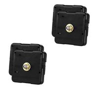 NUOBESTY 2 Set Movimento Dell'orologio Quarzo Meccanismo Kit Orologio Numeri Fornitura di Riparazione Dell'orologio Forniture di Orologi Plastica Black 2 Pezzi*2