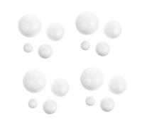 NUOBESTY 2 Set Palla di Schiuma Ornamenti per Soggiorno Mini Palline di Gommapiuma Mestiere di Palline di Schiuma Giocattoli Spaziali Basket in Schiuma Ciotole Bianca 240 Pezzi*2