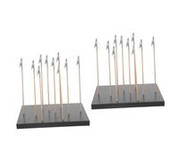 NUOBESTY 2 Set per Verniciatura Base per Aerografo con Clip Colorate Accessorio Pratico per Modellismo e Spruzzatura Parti Piccole e Grandi