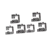 NUOBESTY 2 Set Pezzi Blocco del Pressore per Cucire Kit di Cucito Macchina Spilli da Cucito Forniture di Cucito Cerniere Cerniera Piedino per Orlare Arrotolato per Cucire Silver