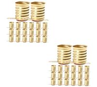 NUOBESTY 2 Set Porta Della Lampada Testa Lampada E10 Titolari Porta Della Lampadina Mini Presa Basi Guidato Leggero Supporto Bulbo Piccolo Prese Per Lampadine D'oro Rame 50 Pezzi*2