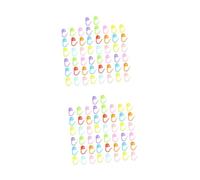 NUOBESTY 2 Set Pulsante Contrassegnare Il Pulsante Gancio per Ghirlanda della Porta D'ingresso Bloccante Marker Marcatori Segnapunti per Lavorare all'Uncinetto Mini Segnapunto 50 Pezzi * 2