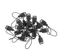 NUOBESTY 20 Pezzi Adattatori Qd Loop per Cinghia Fotocamera Connettori Sgancio Rapido per Facile Installazione e Resistente