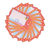 NUOBESTY 20 Pezzi Certificati Riconoscimento Adorabili e Colorati per Scuola e Asilo Modelli Facili Compilare per Motivare gli Studenti