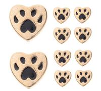 NUOBESTY 20 Pezzi Ciondoli Forma Cane e Cuori per Bracciali e Collane Accessori per Gioielli Fai da Te per Amanti Animali e Stile