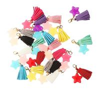 NUOBESTY 20 Pezzi Ciondoli per Telefono Colorati Accessori per Decorazioni Diy Design Macramè per Doni e Decorazioni Femminili