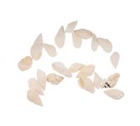 NUOBESTY 20 Pezzi Decorazione Gocciolante di Candele Ornamenti a Tema in Spiaggia Mini Ornamenti di Conchiglie Perline di Conchiglie da Spiaggia Bianca Lumaca di Riso