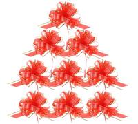 NUOBESTY 20 Pezzi di Decorazioni Natalizie Nastro per Albero di Natale Scatole Mini Fiocco Nuziale Doccia Decorazione Cestini Fiocco Avvolgere Fiocco Tirare Fiocchi per Avvolgere