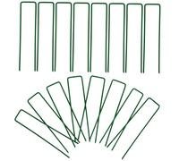 NUOBESTY 20 pezzi Picchetti Giardino U in Metallo per Esterno Fissaggio Prato e Telo Pacciamatura Resistenti e Leggeri per Campeggio Recinzioni Tende Patio e Aiuole