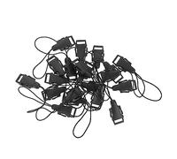 NUOBESTY 20 Pezzi Qd Loop Clip Adattatori per Tracolla Fotocamera Connettori Sgancio Rapido per Cinturino Facili Installare e Compatibili con Fotocamere Digitali Medie e Piccole