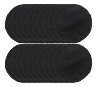 NUOBESTY 20 Pezzi Tappetino per Incenso Nero, Alluminio e Cotone Resistente | Ciotole in Ceramica e Spirali, Protezione Superficie Riutilizzabile, Lato Nero verso L'alto