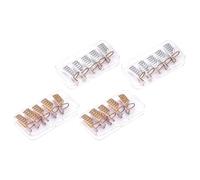 NUOBESTY 20 Punte Guida per Estensione Unghie in Alluminio Regolabili Protezione per Punta Unghie Resistente e Riutilizzabile Set 4 Confezioni 20 Pezzi per Manicure Fai da Te Art