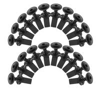 NUOBESTY 20 Set Clip Auto per Pannelli e Fissaggi, Ferro e Plastica, Nero | Porte e Rivestimenti, Installazione Facile, Uso su Varie Marche e Modelli di Auto