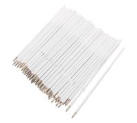 NUOBESTY 200 Pezzi forniture d'arte Riempitura della penna sostitutiva materiale scolastico strumenti di scrittura ricariche per penne di cancelleria Forniture per ufficio White