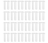 NUOBESTY 200 pezzi Manicotti in Plastica Dura per Occhiali Senza Montatura Accessori di Fissaggio con Anello Gommini Resistenti e Facili da Installare per Montature Rimless