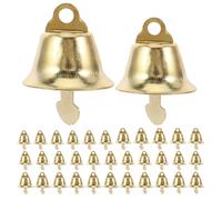 NUOBESTY 200 Pezzi Mini Campane Metalliche per Natale Matrimoni e Feste Sonorità Chiara e Melodiosa Facili da Appendere Decorazioni Versatili per Ogni Occasione