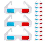 NUOBESTY 200 Pezzi Occhiali 3d in Cartone Rosso e Blu per Cinema e Intrattenimento, Compatibilità Generale e Facile Manutenzione, per Film e Club