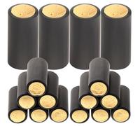 NUOBESTY 200 Pezzi Tappi Termoretraibili in Pvc 30mm per Bottiglie di Vino Rosso, Sigilli per Bottiglie per Bar e Cantine, Accessori per Imbottigliamento Domestico e Conservazione Vino