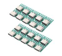 NUOBESTY 20pezzi Adattatore USB Tipo C Femmina Modulo Supporto PCB Connettore Tipo C Adattatore Presa Converter per Trasferimento Dati Rapido e Affidabile