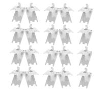 NUOBESTY 20pezzi Clip Per Mensole Del Frigorifero Supporti Per Ripiani in Acciaio Inossidabile Ganci Di Supporto Resistenti Per Congelatori Commerciali Scaffalature Industriali e Ripiani Di