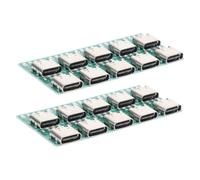 NUOBESTY 20Pezzi Connettori USB C Adattamento Pcb Per Trasferimento Veloce e Stabile Compatibile Con Dispositivi USB Type C