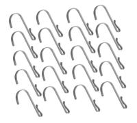 NUOBESTY 20pezzi Ganci j in Filo Metallico Da Ganci in Acciaio Inox Per Cucina e Bagno Portasciugamani Da Parete Organizer Per Utensili Pesanti Accessori Multiuso