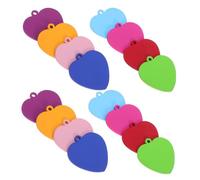 NUOBESTY 24 pezzi Ciondoli Cuore in Acciaio Inossidabile per Incisione Targhette Vuote per Collane e Accessori DIY Colorato Resistente per Creazioni Artigianali Uomo Donna