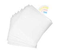 NUOBESTY 24 Pezzi File Folder Bag con Copertina Protettiva e Chiusura Sicura Organizer Trasparente per Carta per Scrapbooking Ufficio e Scuola con Etichette Adesive