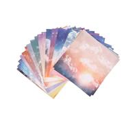 NUOBESTY 24fogli Carta da Sfondo per Scrapbooking Materiale Fai da Te Leggero e Compatto Carta Decorativa Adatta per Album e Creazioni DIY