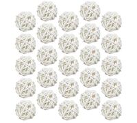 NUOBESTY 25 Palline di Rattan Essiccato per Diffusore di Fragranza, Sfere Decorative Naturali per Aromaterapia, Riempitivi per Vaso e Decorazioni Casa, 3 Cm, Confezione da 25 Pezzi