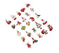NUOBESTY 25 Pezzi Accessori Per Addobbi Natalizi Mini Addobbi Natalizi Mini Ciondolo Accessorio Per Gioielli Fai Da Te Gioielli Pendenti Fai Da Te Ciondolo Gioielli Fai Da Te Lega